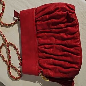 Urban Expressions Red Leather Bag